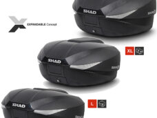 Topkoffer Shad Verstelbaar 3-standen 58l Zwart/carbon Sh58x