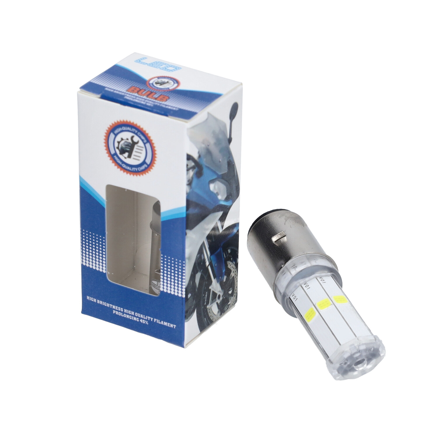 Lamp 12v 35/35w Ba20d Led 1pcs - Afbeelding 3