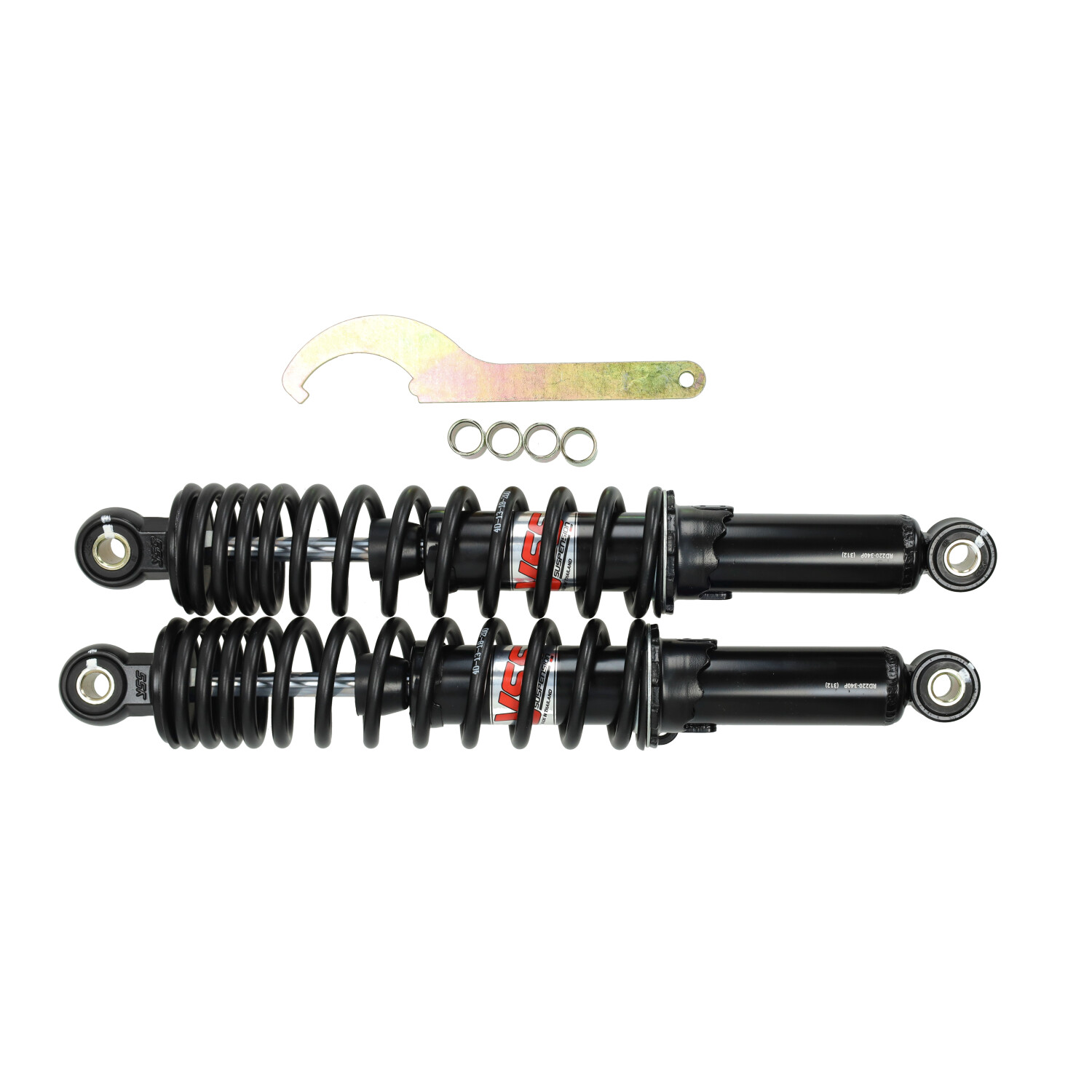 Schokbrekerset Yss Pro-x 340mm Zwart Camino, Tomos Rd220-340p-01-88 - Afbeelding 3