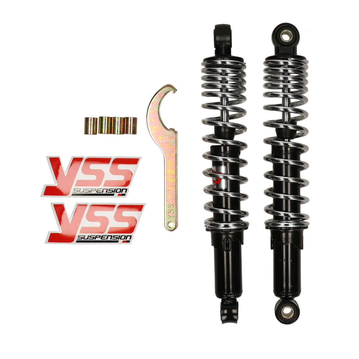 Schokbrekerset Yss Pro-x Serie 340mm Zwart/chroom Puch Maxi Rd220-340p-01-81 - Afbeelding 4