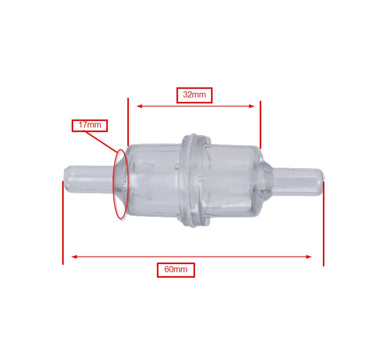 Benzinefilter Polini Rond 6mm 245.909 - Afbeelding 2