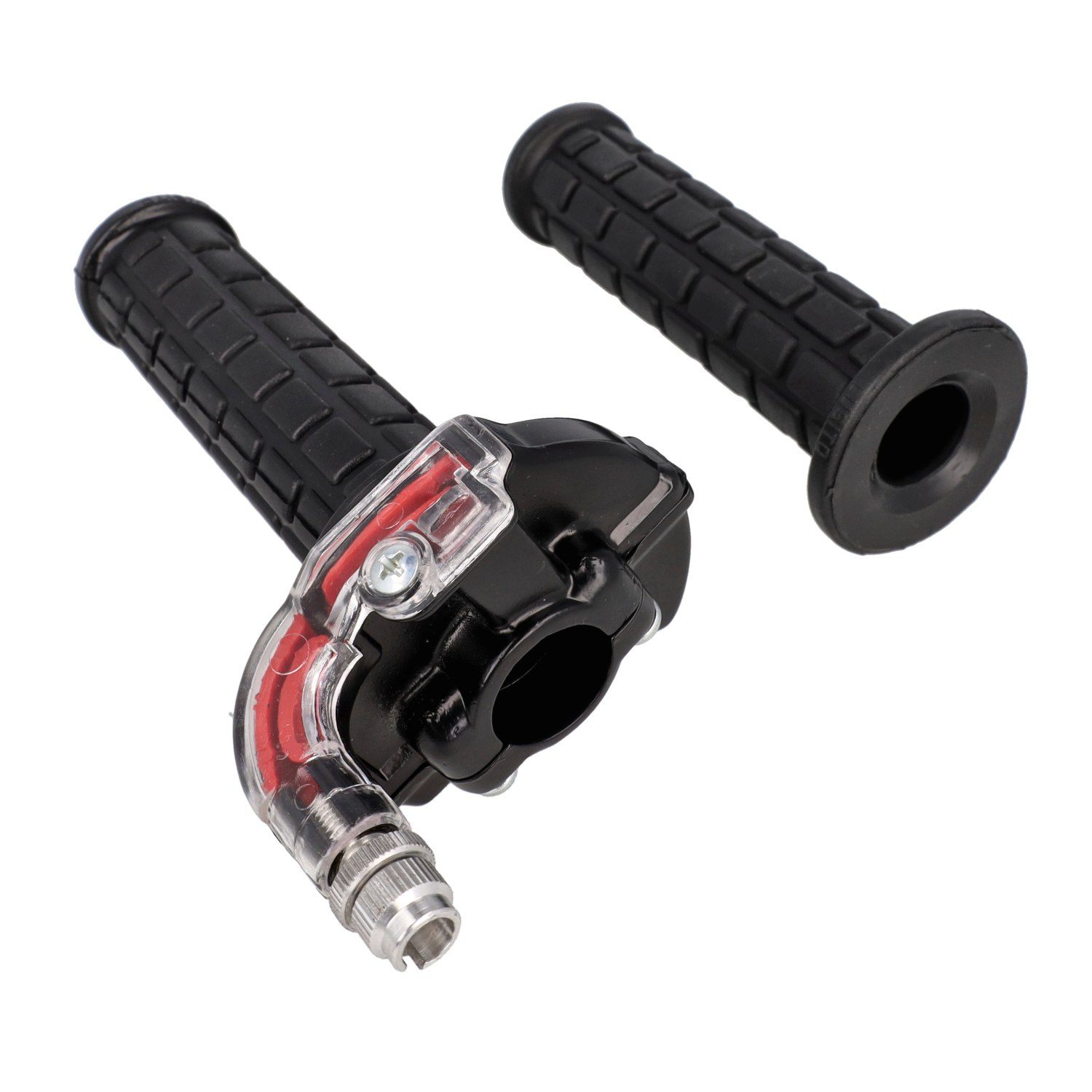 Gashendel Lusito Speed Haaks Zwart/transparant Bromfiets, Scooter - Afbeelding 3
