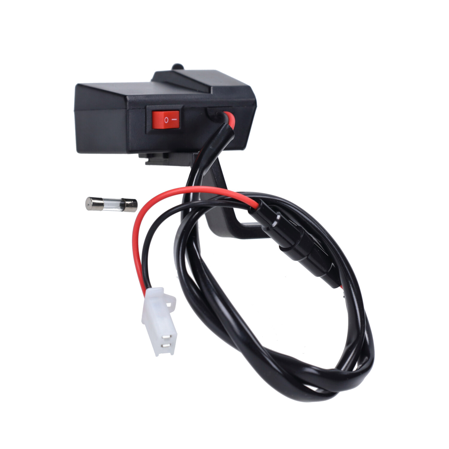 Usb Lader Dmp 12v Universeel 2 Poorts Met Display Accu Spanningsmeter Bromfiets Honda, Motorfiets, Scooter - Afbeelding 3