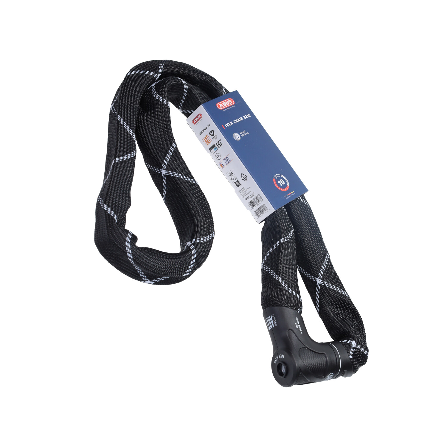 Kettingslot Abus Art 2-sterren Iven Chain 140cm Zwart 8210/140 - Afbeelding 3