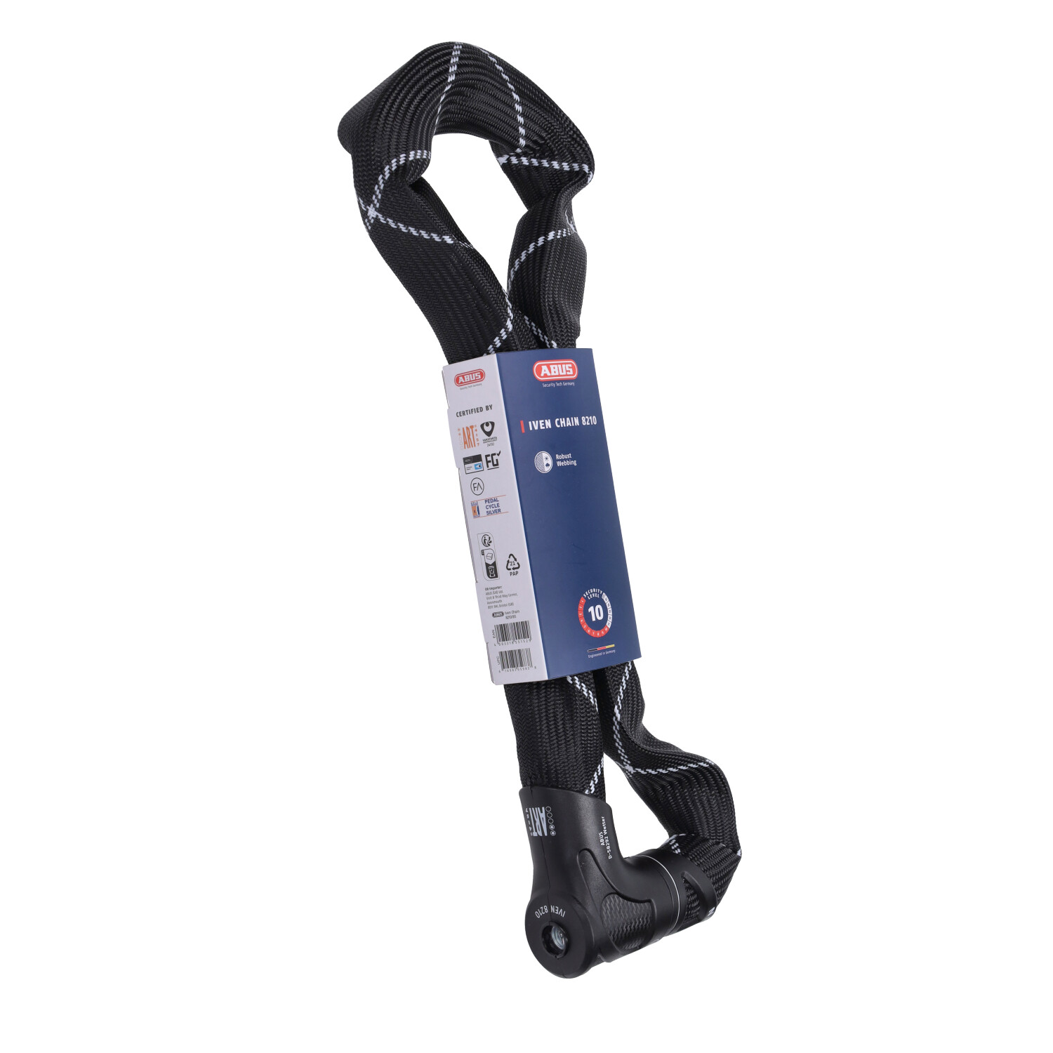 Kettingslot Abus Art 2-sterren Iven Chain 85cm Zwart 8210/85 - Afbeelding 3