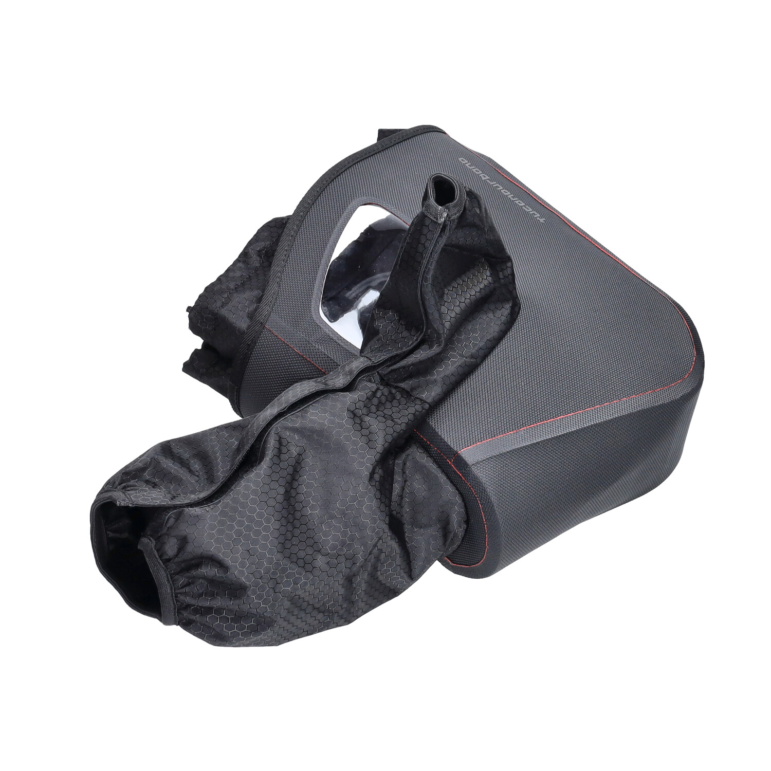 Handmofset Tucano Motor & Maxiscooter Polyamide Met Spiegel/kijkglas Zwart Maxx R334pro - Afbeelding 4