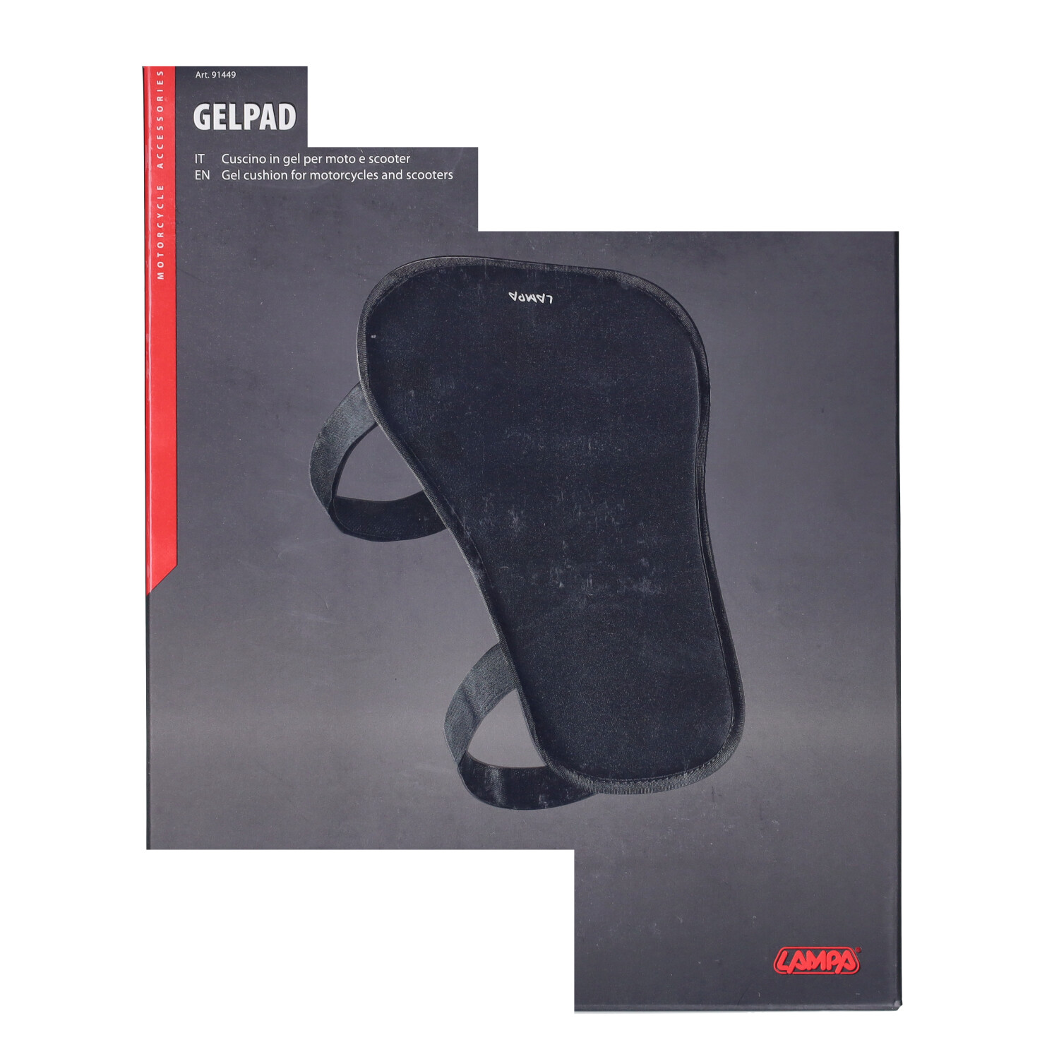 Gel Kussen Lampa Buddyseat Universeel (zadel) 30x21 Cm Zwart Bromfiets, Scooter, Motorfiets 91449 - Afbeelding 2