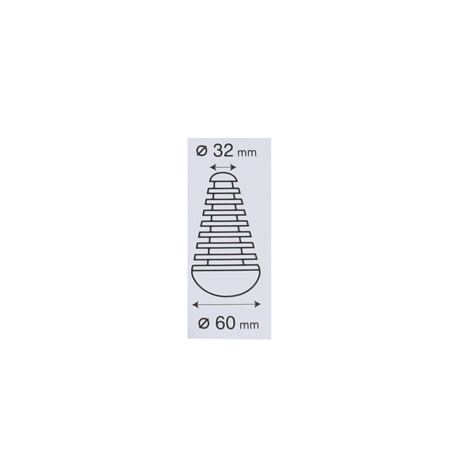 Afdekdop Lampa Uitlaat Universeel 32-60mm Zwart Bromfiets, Motorfiets, Quad 90155 - Afbeelding 2