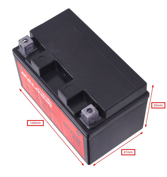 Accu Malossi Mtz10s Gel Adv350, Forza 300, Forza 350, People 200cc, T-max500 4419282 - Afbeelding 2