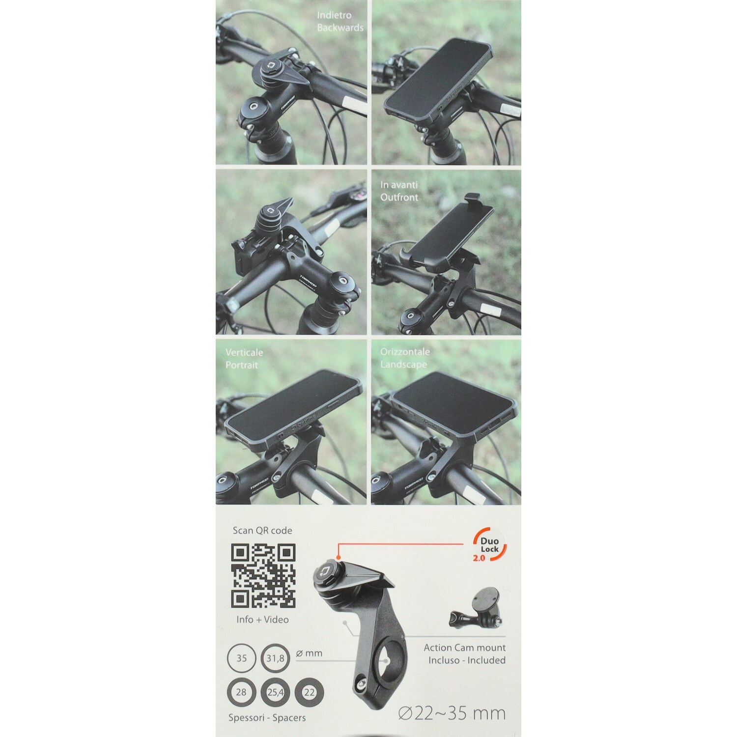 Adapter Lampa Telefoonhoes Houder Stuurbevestiging/outfront 22-35mm 91772 - Afbeelding 3