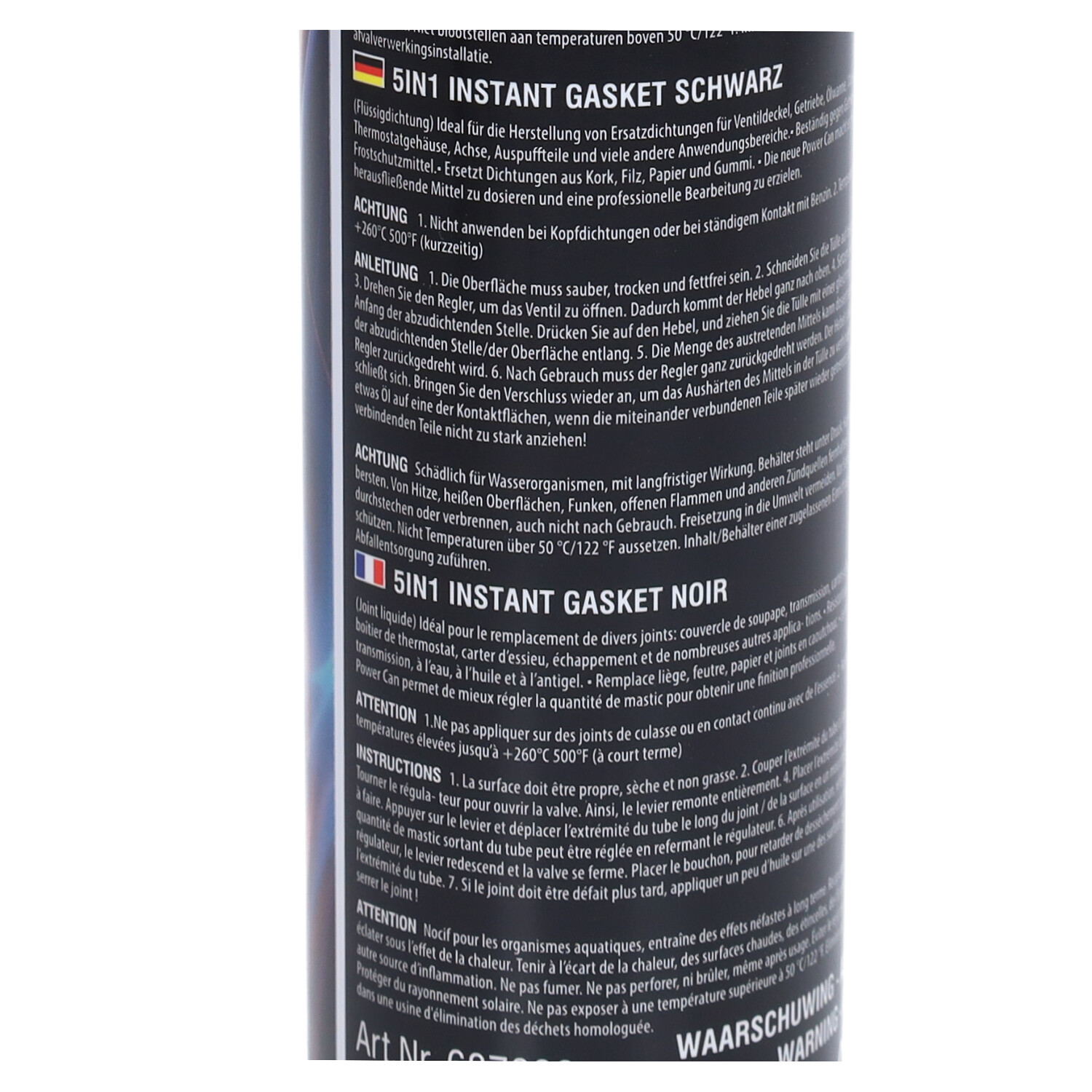 Pakking 5 in 1 vloeibaar spuit 200ml zwart - Afbeelding 4