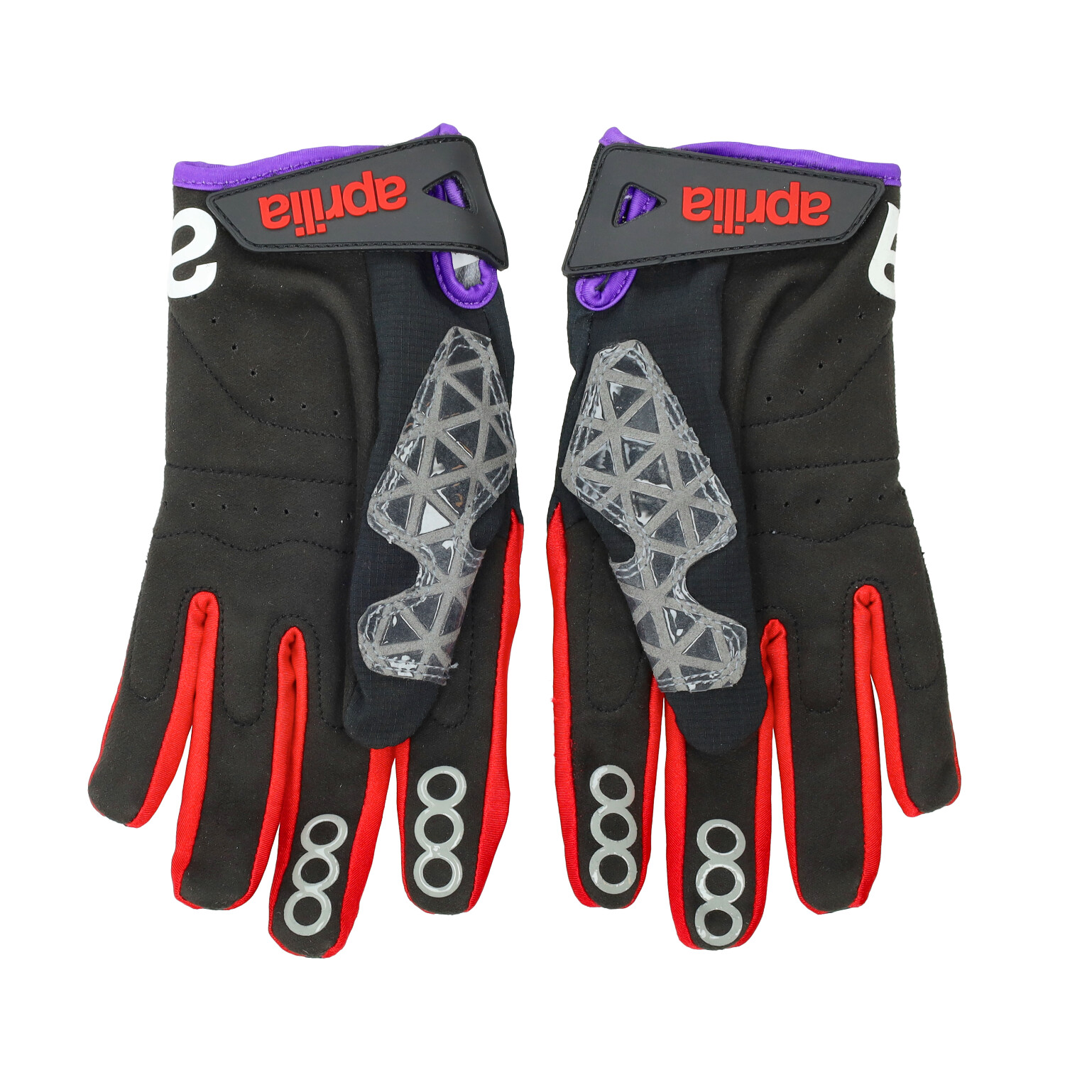 Handschoenset Aprilia Origineel Race Wheelie L Zwart/rood 8t0023m04blk - Afbeelding 3