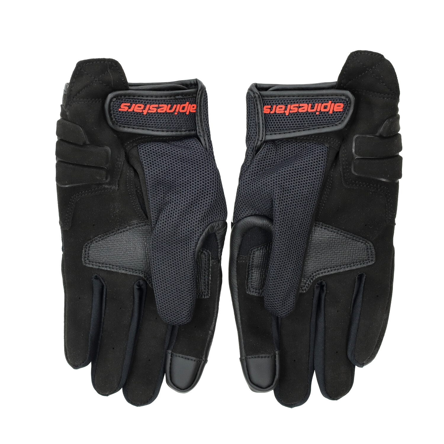 Handschoenset Aprilia origineel race met knokkels en touch - rapid dash air - L zwart 8T0003M04BLK - Afbeelding 2