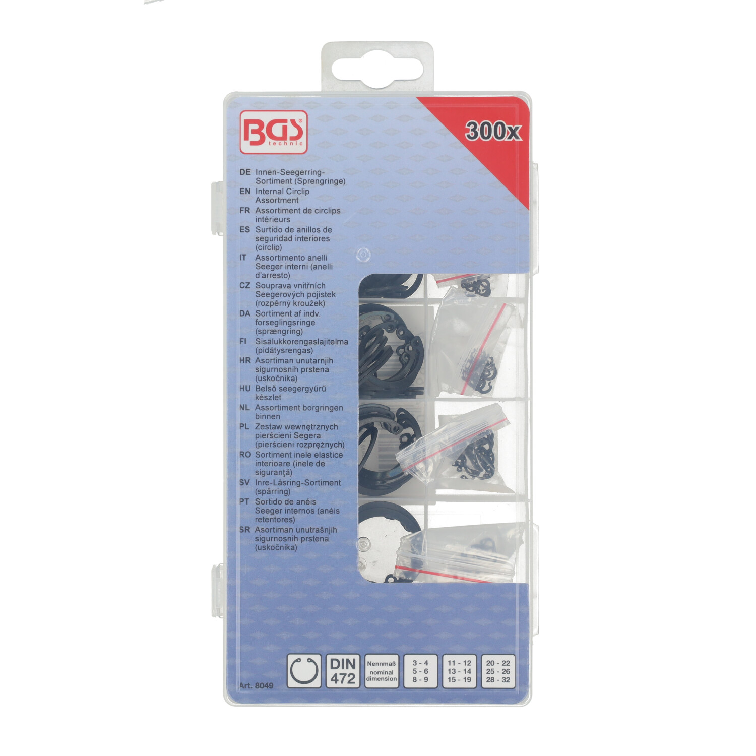 Assortimentsdoos Seegerringen 3-32mm 300pcs - Afbeelding 4