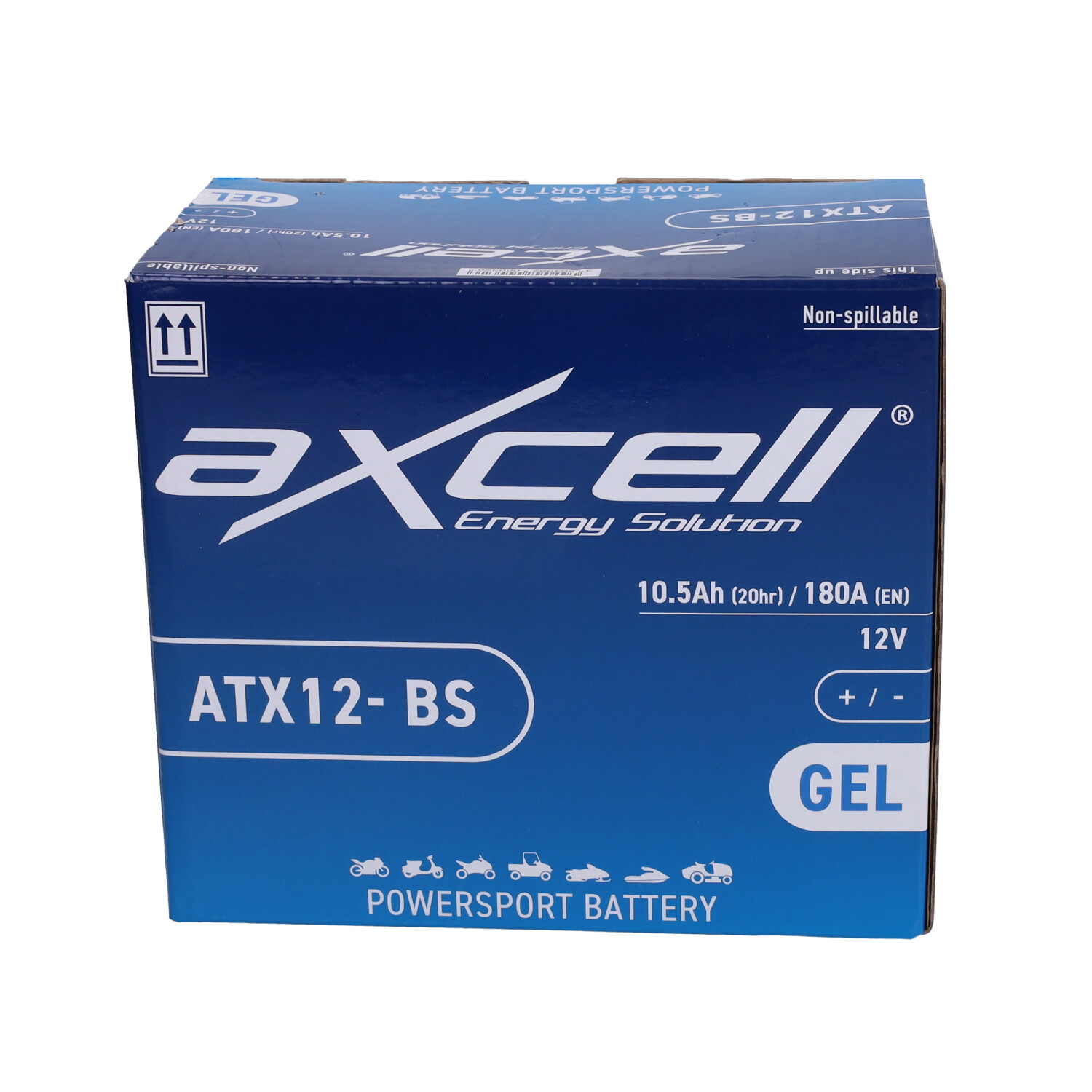 Accu Axcell Atx12-bs/ytx12-bs Sla/gel O.a.vespa Gts - Afbeelding 3
