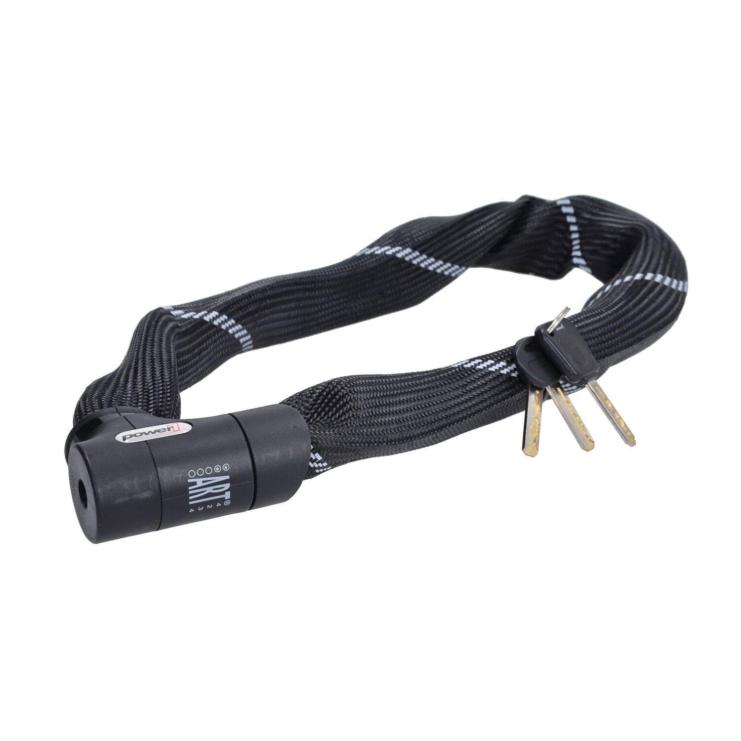 Kettingslot Power1 Art 2-sterren 85cm Zwart Fatbike, Fiets - Afbeelding 3