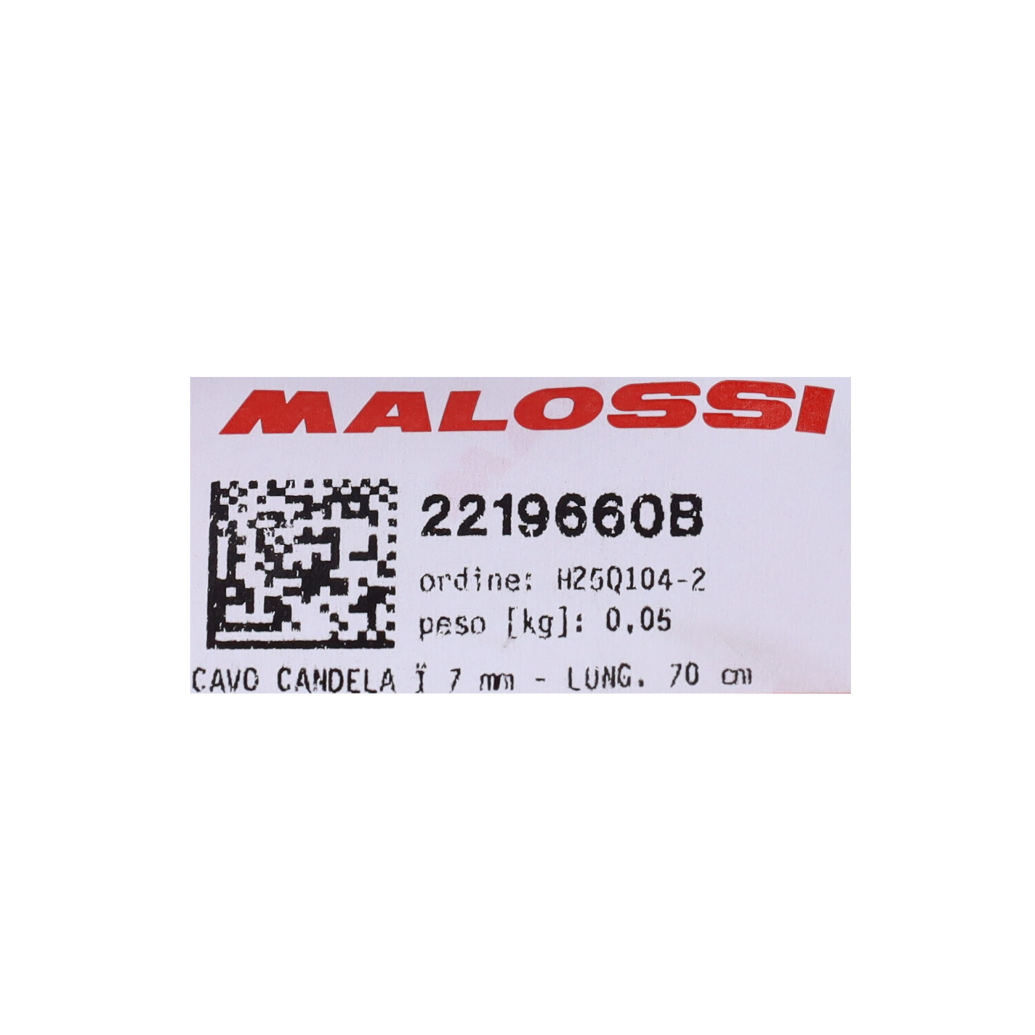Bougie Malossi Kabel Universeel 70cm - 7mm Rood 2219660b - Afbeelding 3