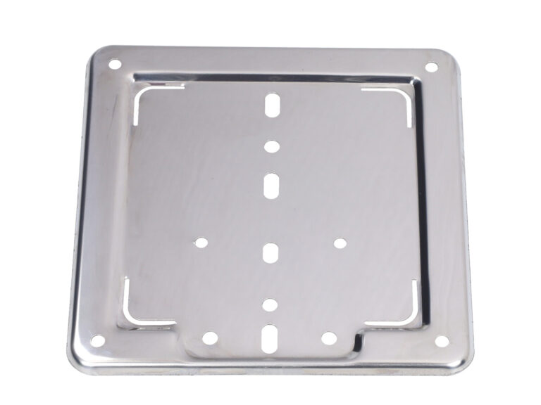 Houder Kentekenplaat Metaal 184x184mm Chroom Motorfiets