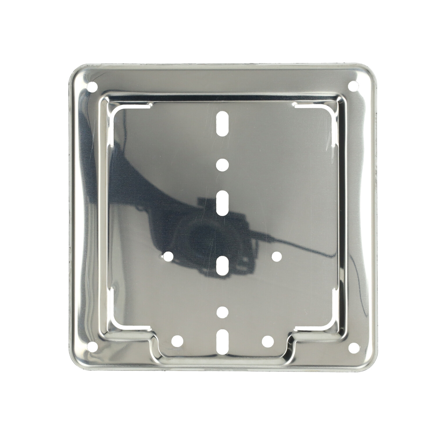 Houder Kentekenplaat Metaal Vespa Classic 170x170mm Chroom - Afbeelding 4