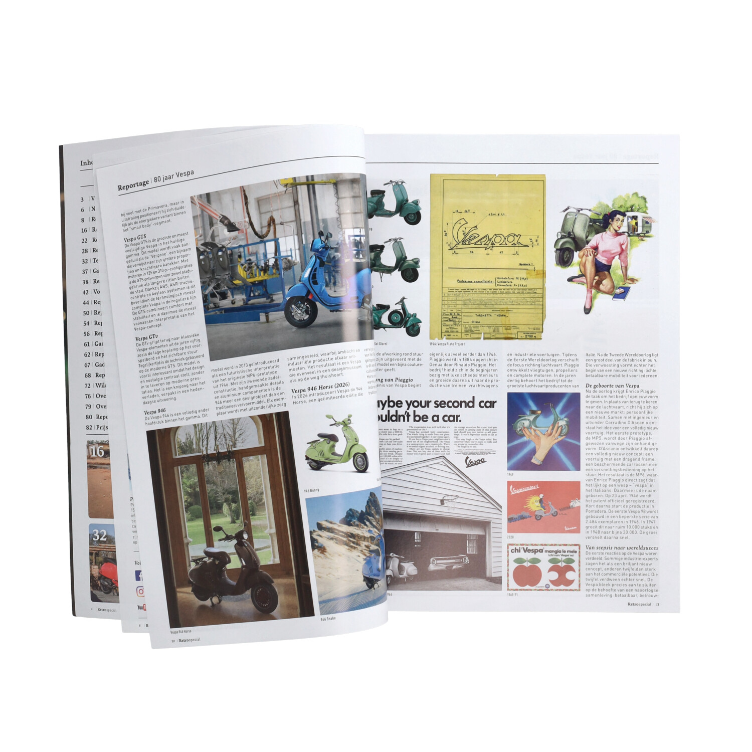 Accessoire tijdschrift Vespa retro special 2026 - Afbeelding 2