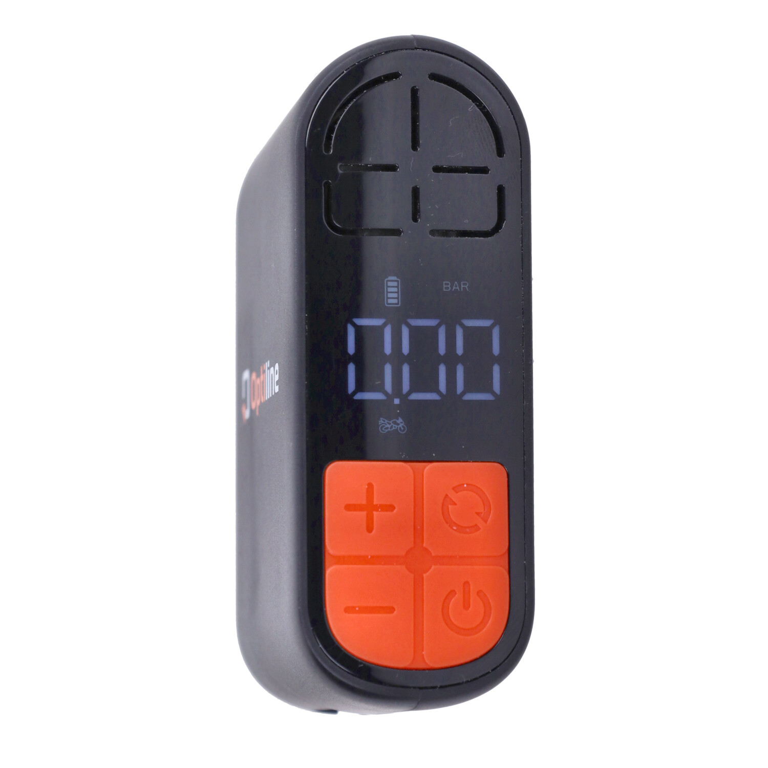 Luchtcompressor Optiline mini universeel USB oplaadbaar - tot 10 bar 77x94x43 mm zwart bromfiets, motorfiets, scooter 91961 - Afbeelding 2