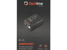 Luchtcompressor Optiline mini universeel USB oplaadbaar - tot 10 bar zwart e-bike, fatbike 91960