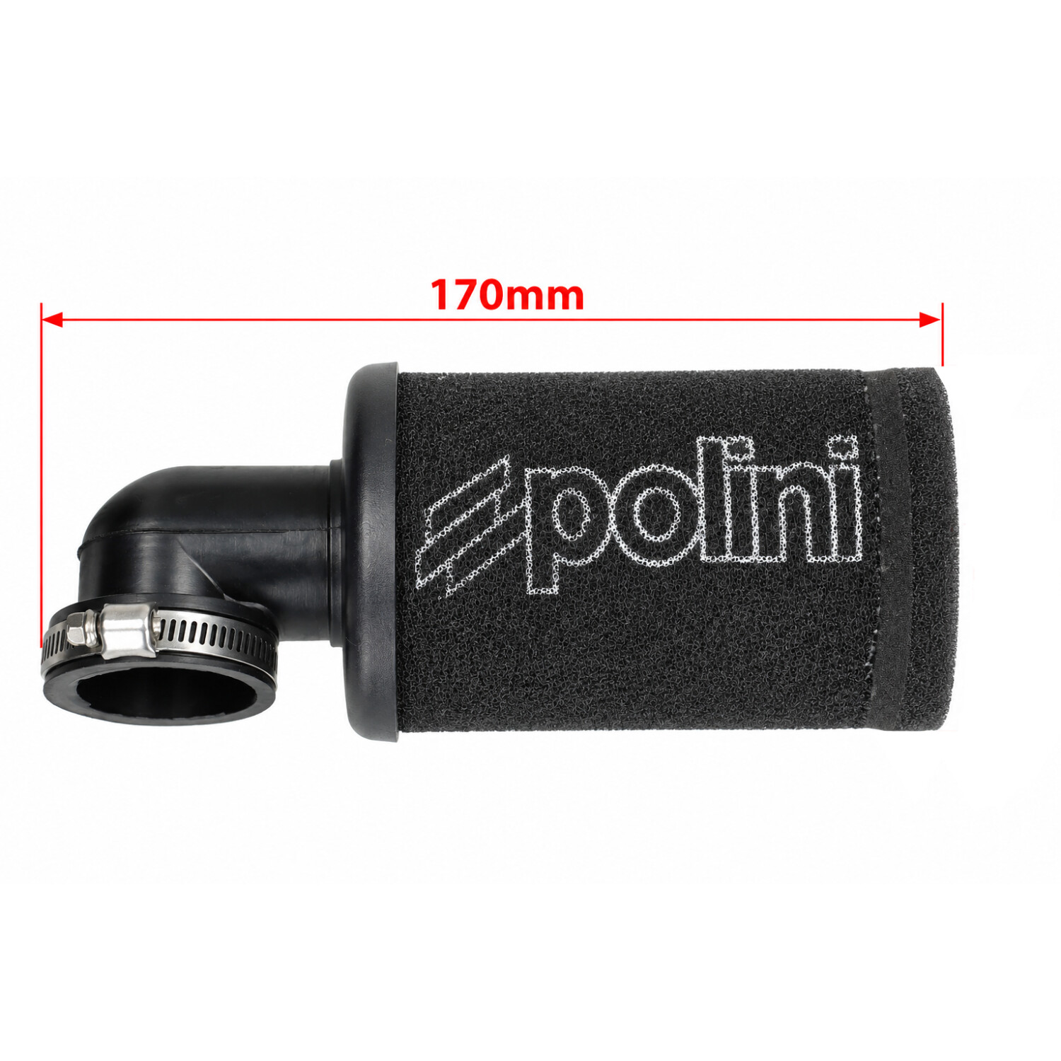 Powerfilter Polini race evo 90 gr. 38mm zwart universeel 203.0216 - Afbeelding 3