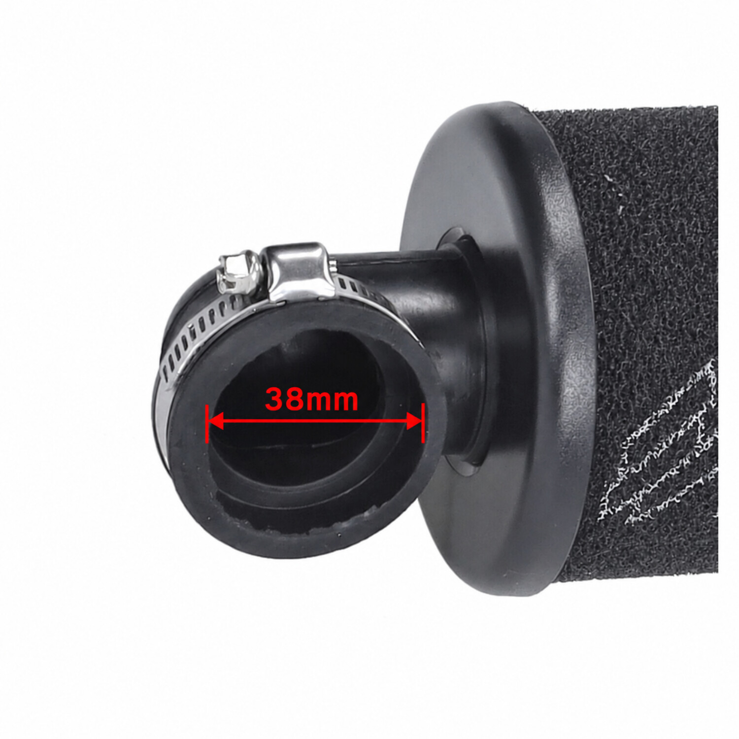 Powerfilter Polini race evo 90 gr. 38mm zwart universeel 203.0216 - Afbeelding 2