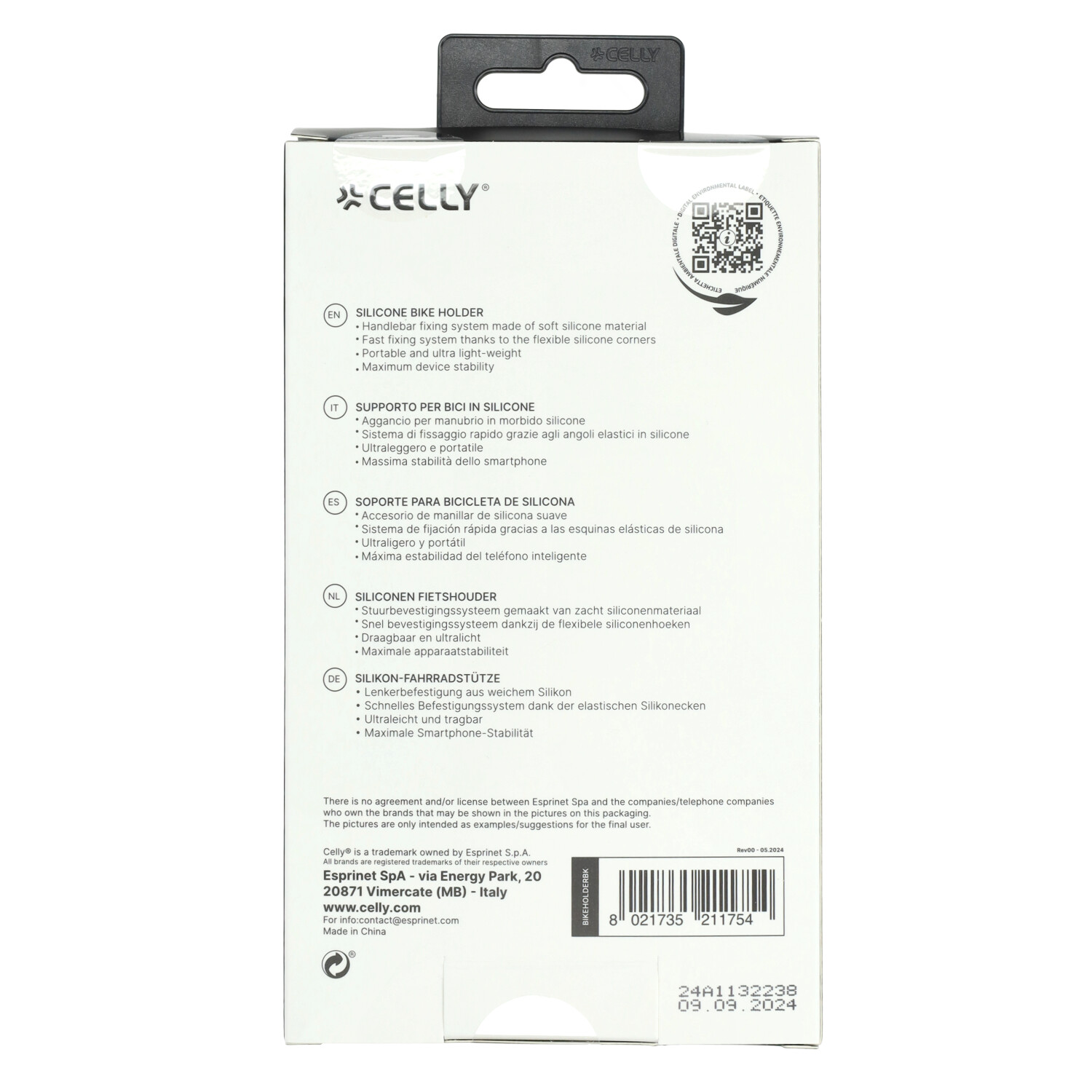 Houder Celly Telefoon Stuur Smartphone Tot 6.9inch Zwart Bromfiets, E-bike, E-chopper, Fatbike, Motorfiets - Afbeelding 2