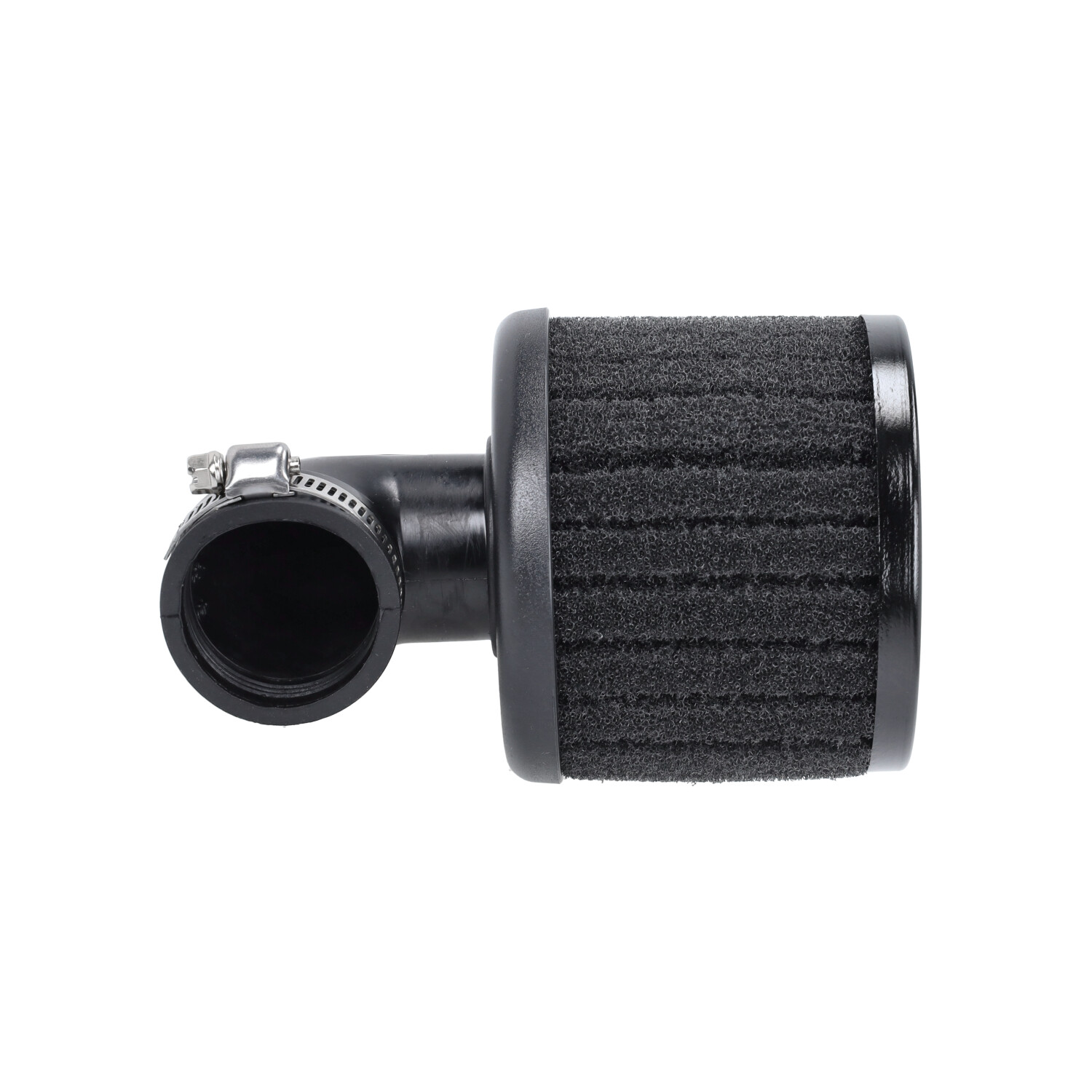 Powerfilter Polini 90 graden haaks/lang 34mm zwart 203.0214