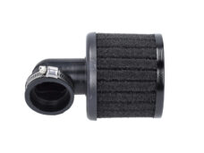 Powerfilter Polini 90 graden haaks/lang 38mm zwart 203.0215