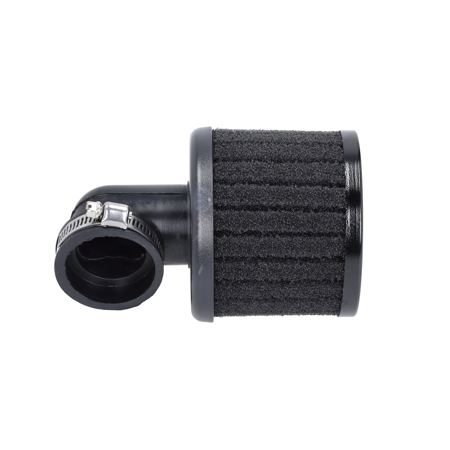 Powerfilter Polini 90 graden haaks/lang 38mm zwart 203.0215
