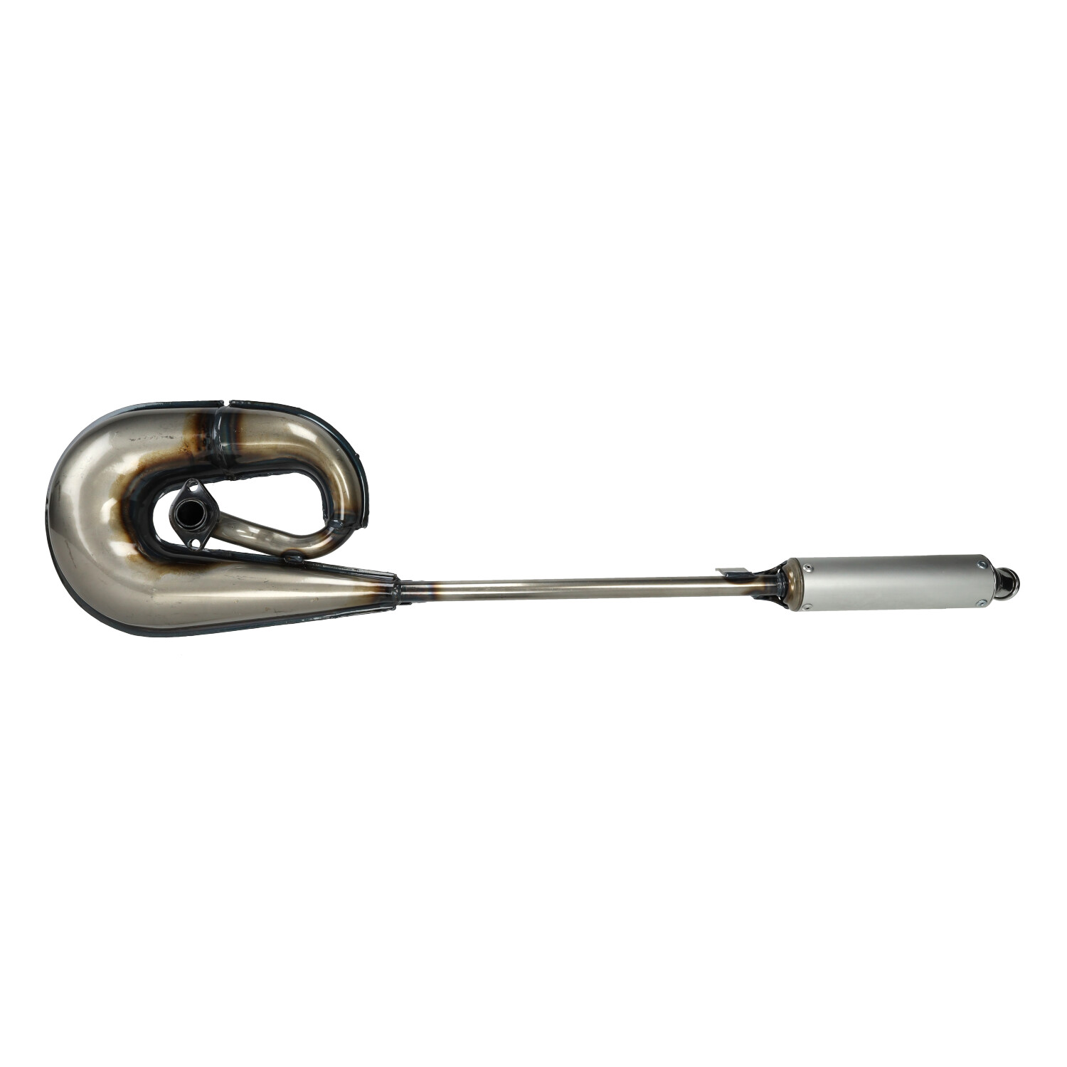 Uitlaat Tecno Circuit (made In Eu) Blank/alu Hercules Prima - Afbeelding 3