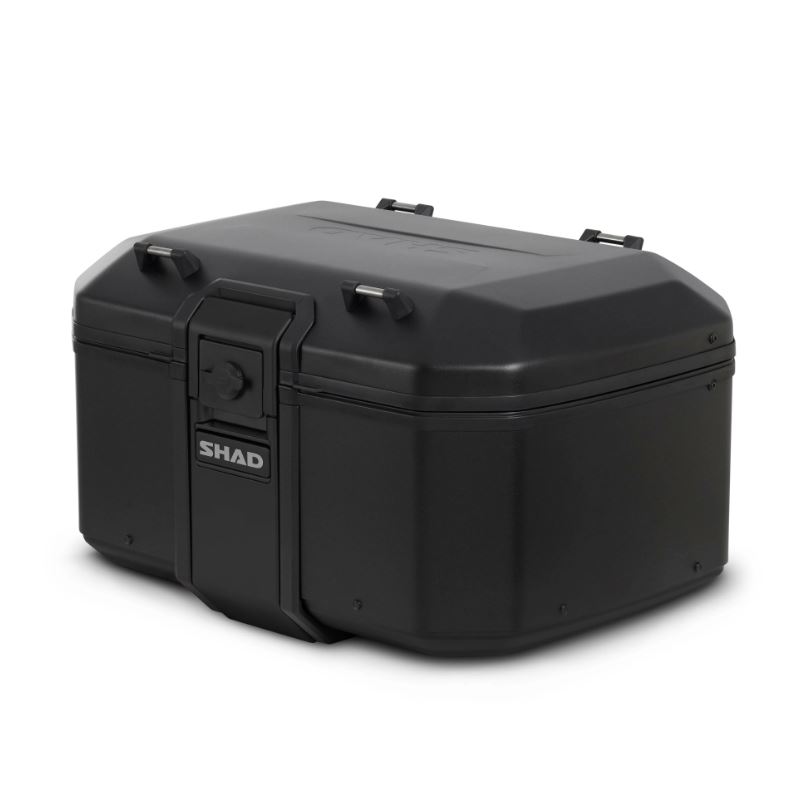Topkoffer Shad + Montageplaat Aluminium Terra Tr55 Pure Black Edition 55l Zwart D0tr55200b
