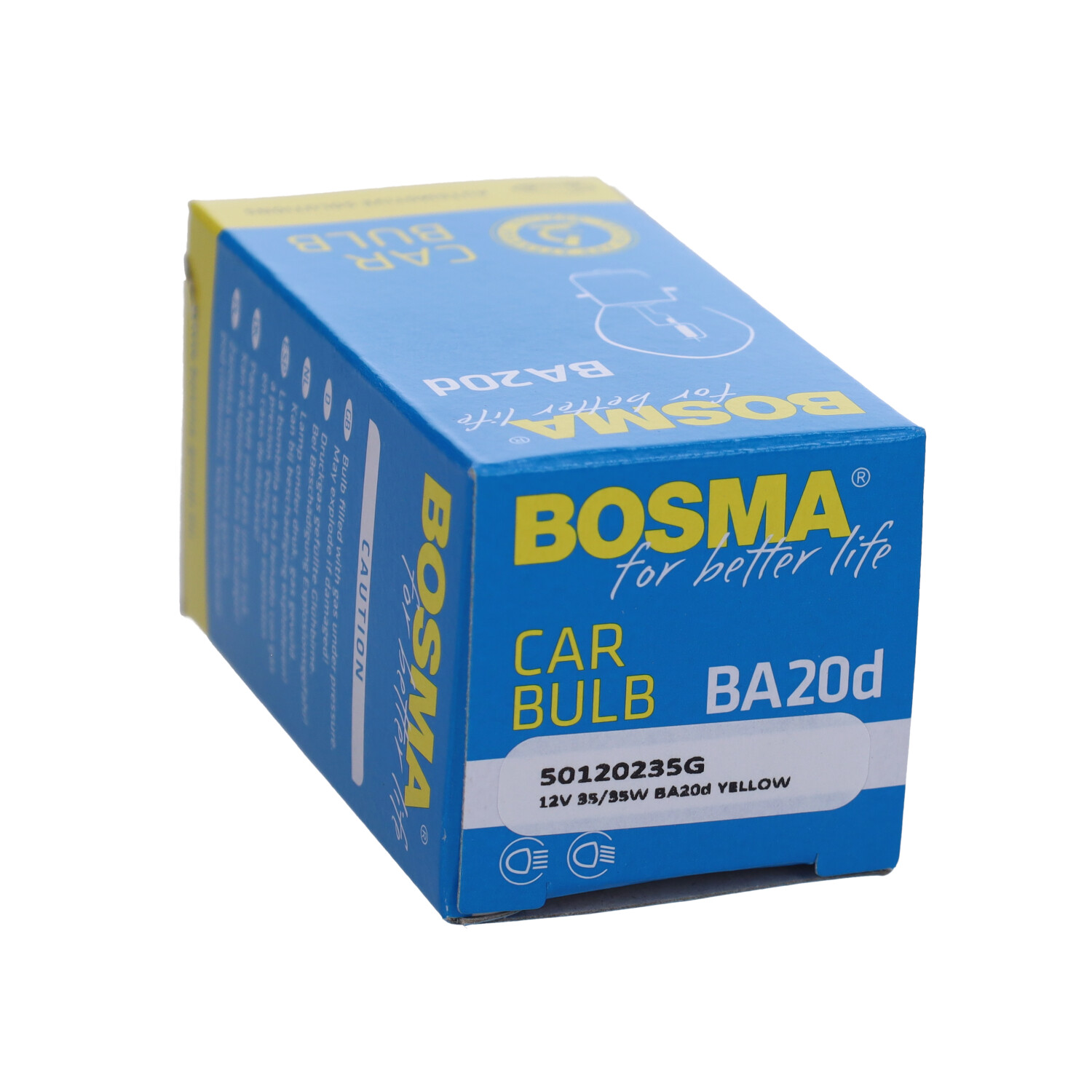 Lamp 12v Bosma 35/35w Ba20d Geel 1pcs - Afbeelding 2
