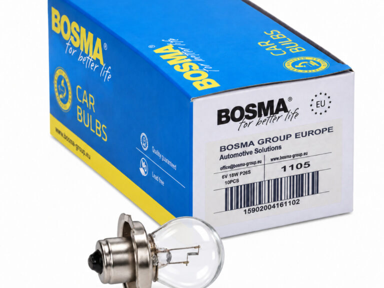Lamp 6v Bosma 18w + Kraag P26s