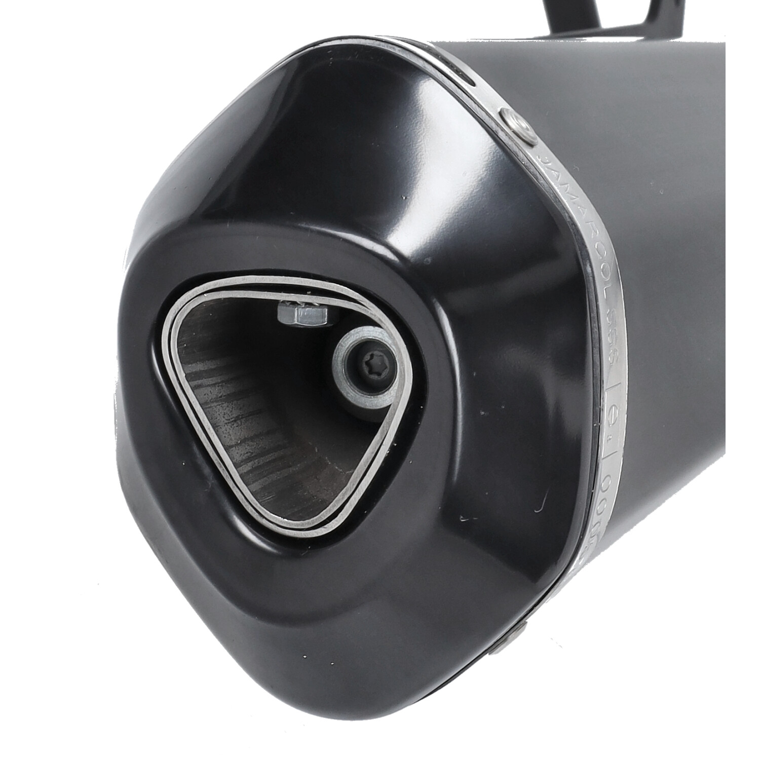Uitlaat Jamarcol Ovaal (model Akrapovic) Zwart/zwart Btc Felice, Btc Riva, China Lx/napoli, Gts Toscana, Sco Gy6, Vx50 - Afbeelding 4