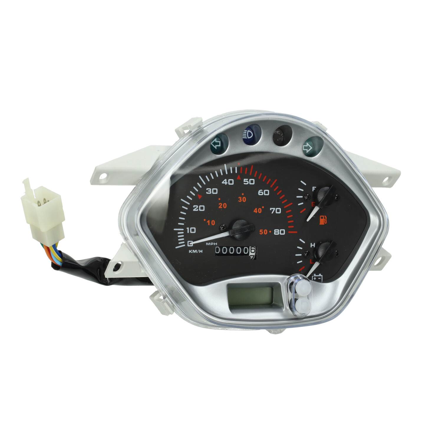 Km tellerset Euro-4 ronde koplamp BTC Felice, China LX, Napoli, GTS Toscana, BTC Riva, VX50 - Afbeelding 3