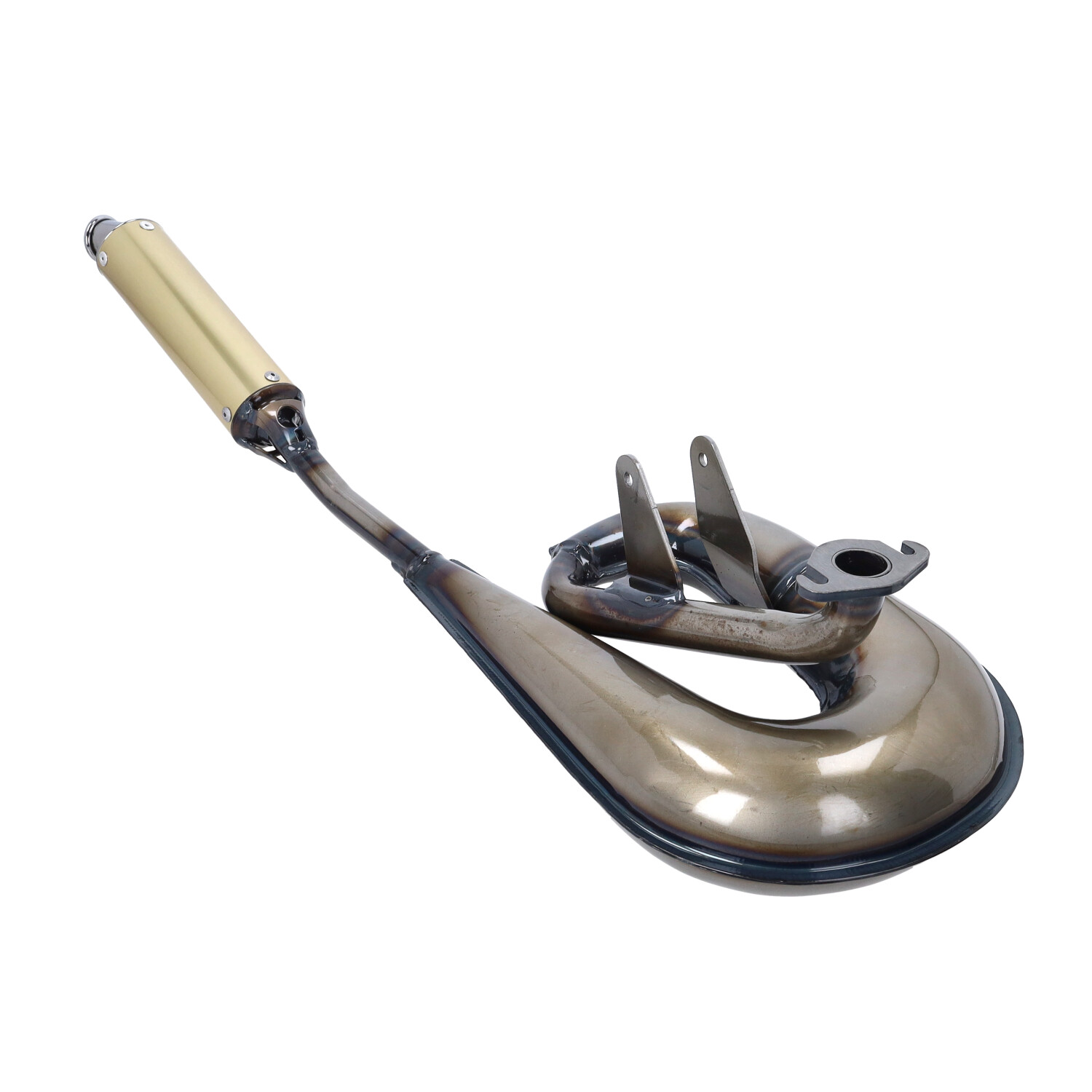 Uitlaat Tecno Circuit Blank/goud Peugeot, 103 - Afbeelding 4