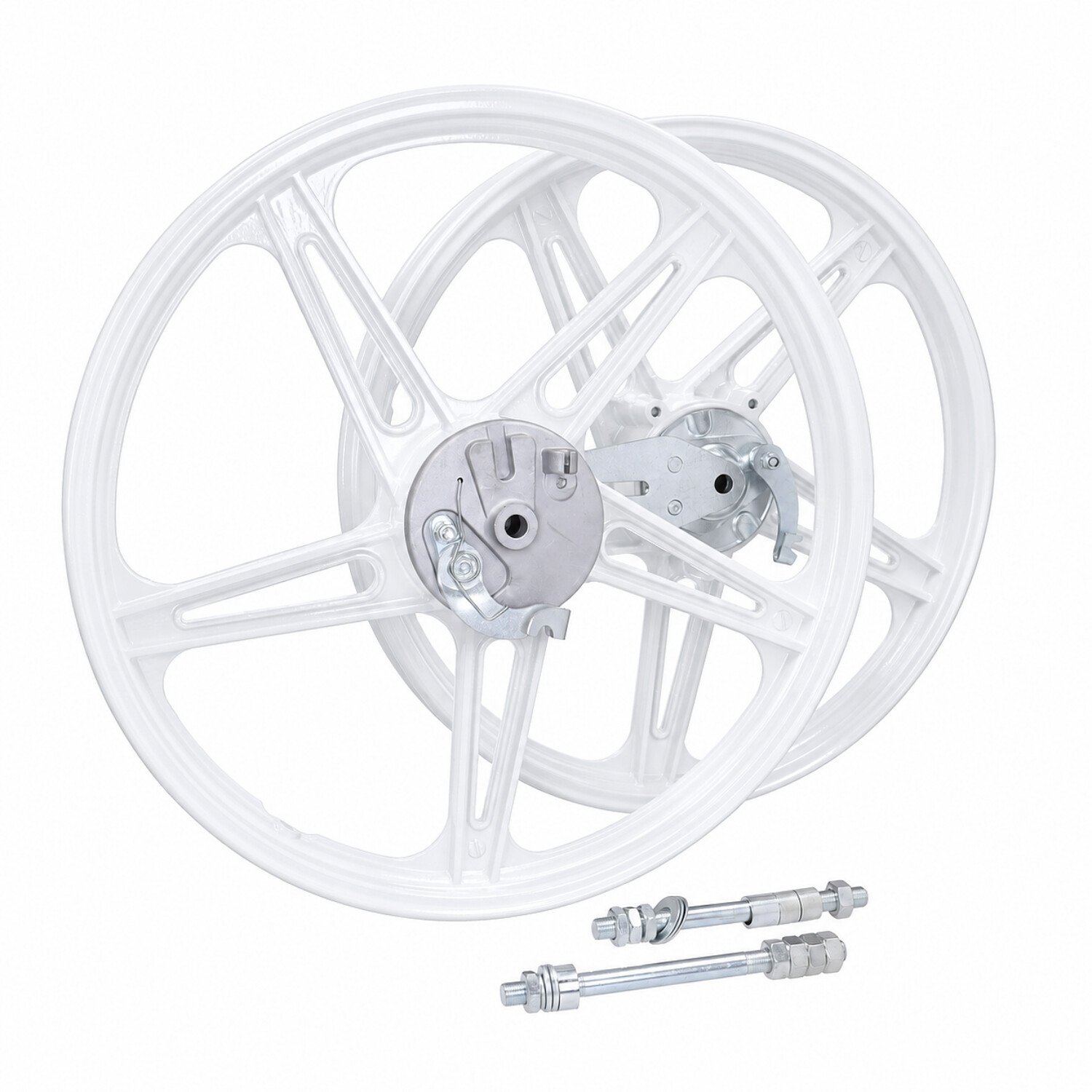 Wielset Fast-arrow Compleet 5-spaaks Peugeot 17 Inch Wit 103, 103spx
