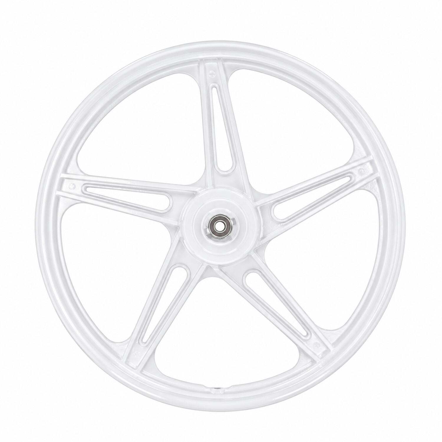 Wielset Fast-arrow Compleet 5-spaaks Peugeot 17 Inch Wit 103, 103spx - Afbeelding 5