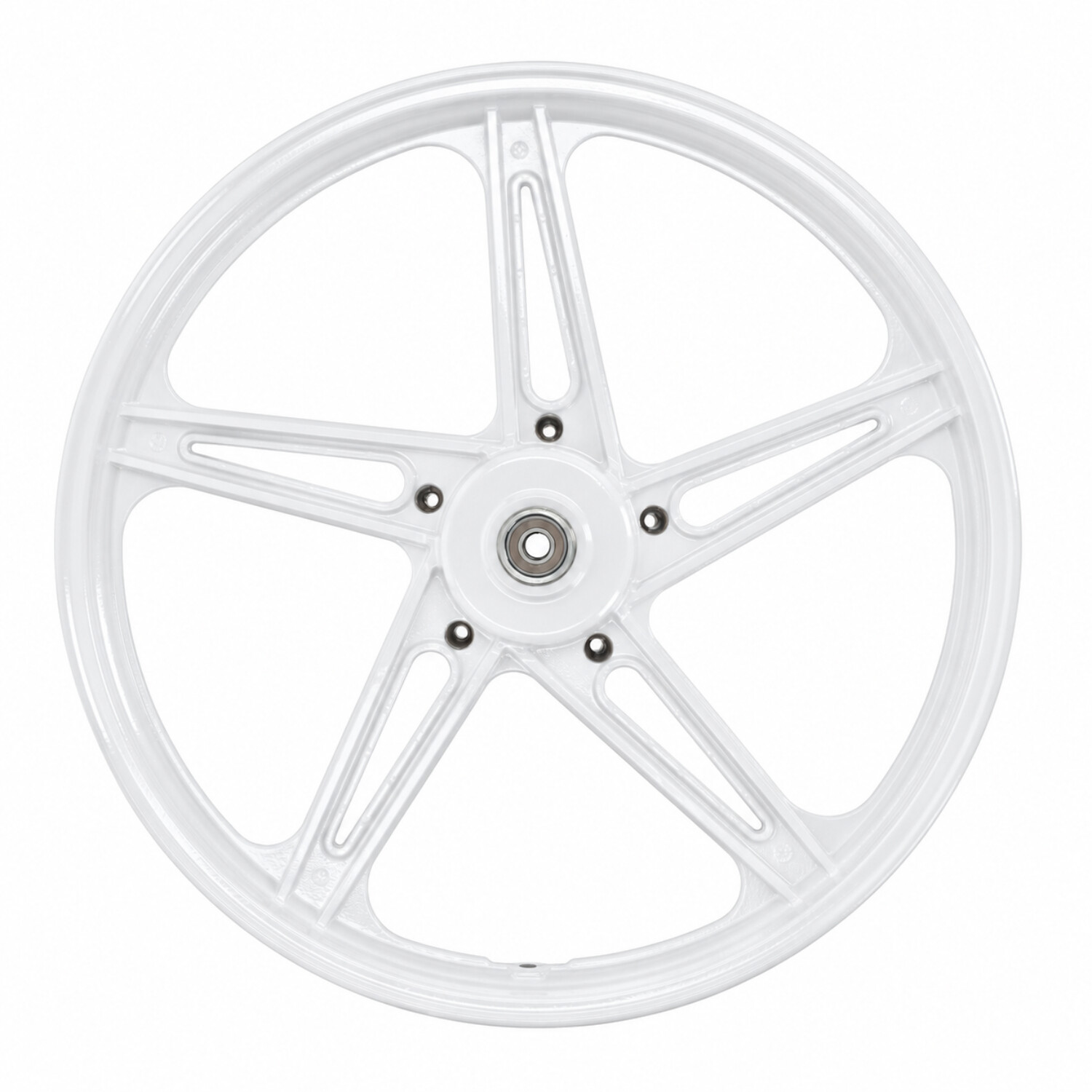 Wielset Fast-arrow Compleet 5-spaaks Peugeot 17 Inch Wit 103, 103spx - Afbeelding 3