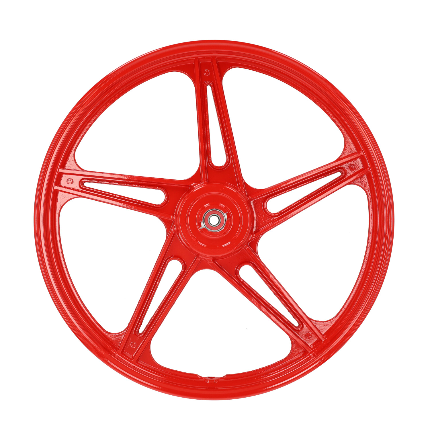 Wielset Fast-arrow Compleet 5-spaaks Peugeot 17 Inch Rood 103spx, 103 - Afbeelding 5