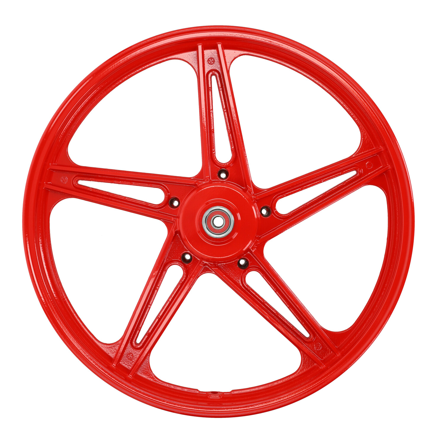 Wielset Fast-arrow Compleet 5-spaaks Peugeot 17 Inch Rood 103spx, 103 - Afbeelding 3