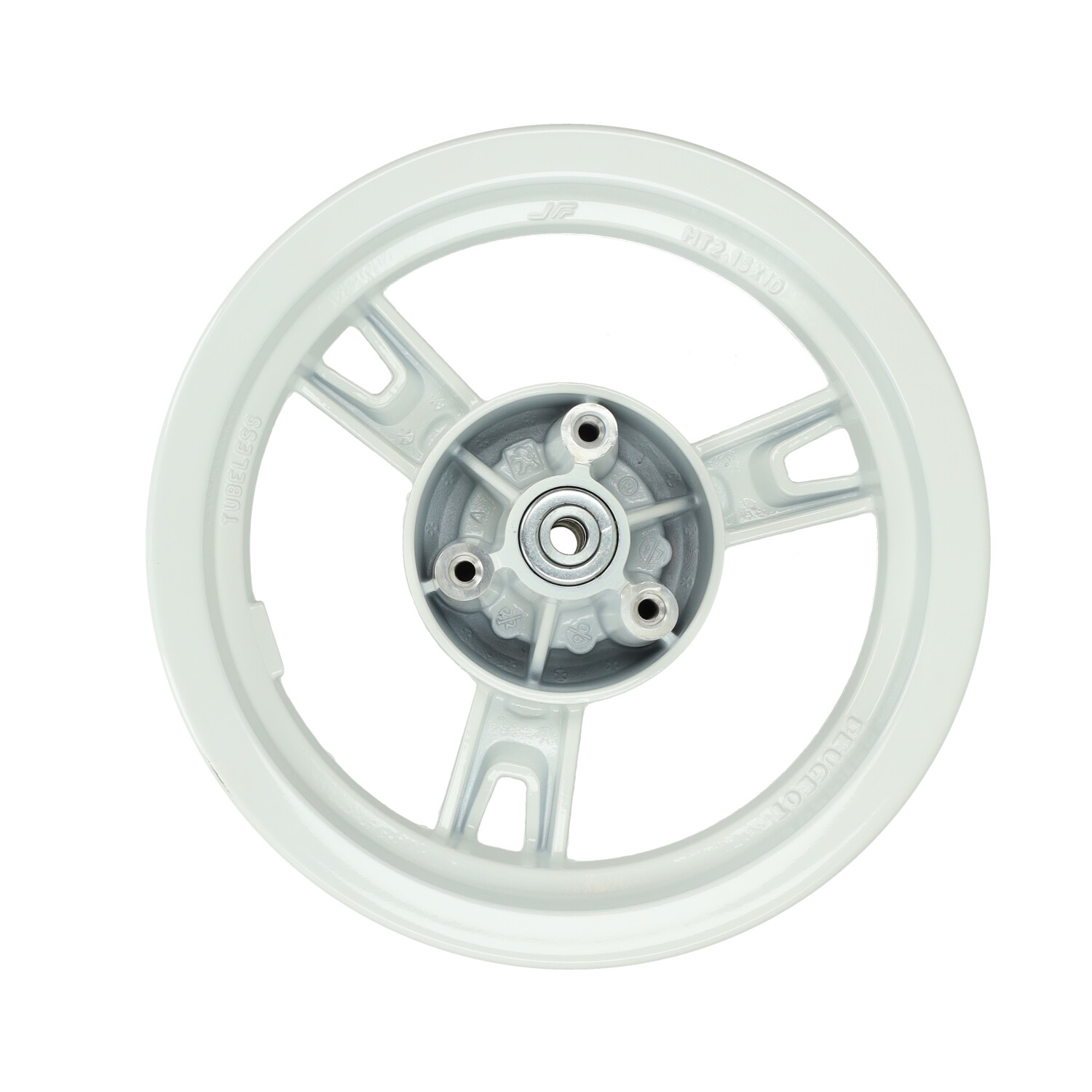 Wielset Fast-arrow 12 Inch Wit Peugeot, Kisbee 2t, Kisbee 4t - Afbeelding 4