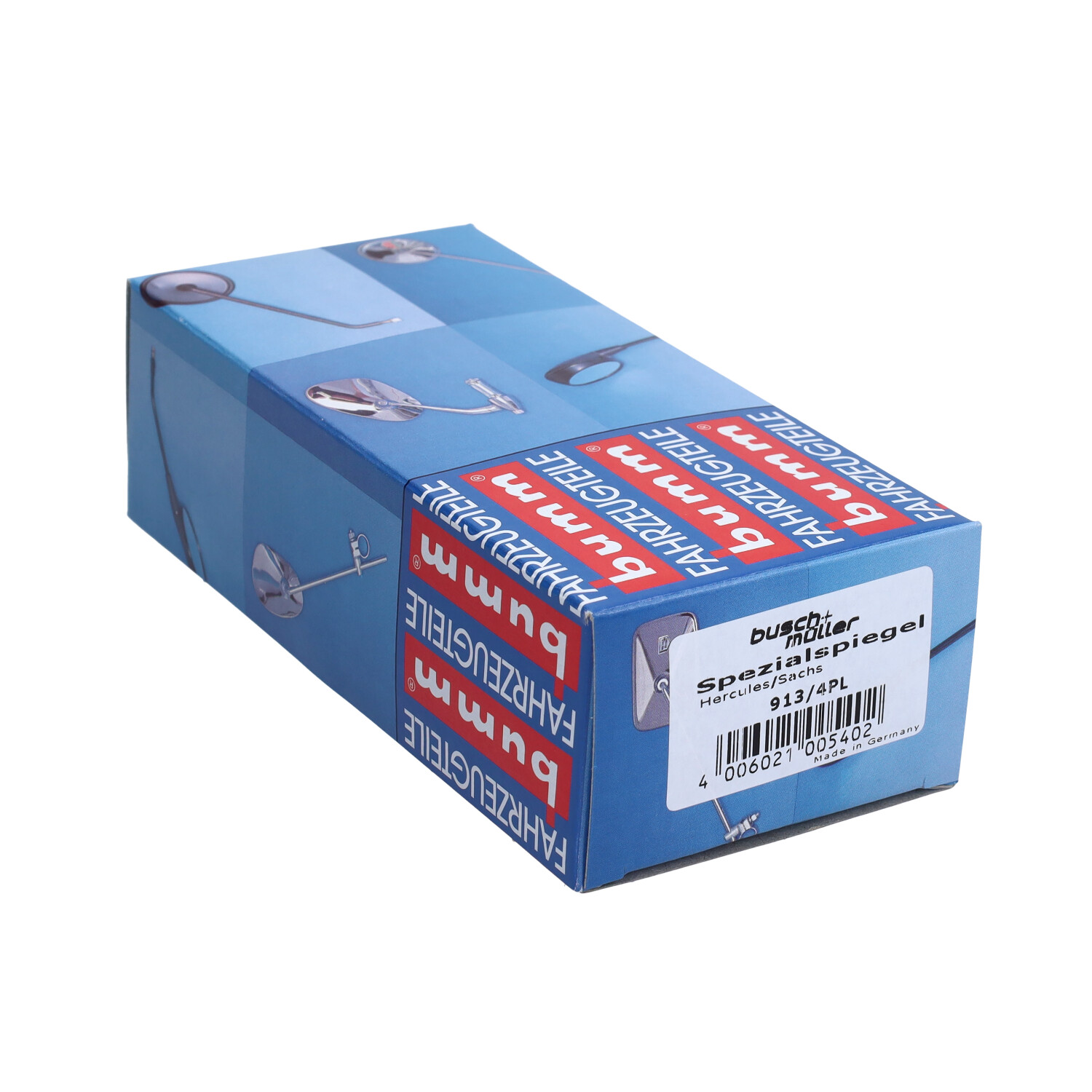 Spiegel Bumm Stuurbevestiging Ovaal Links Chroom Hercules, Kreidler, Puch, Zundapp 913/4pl - Afbeelding 2