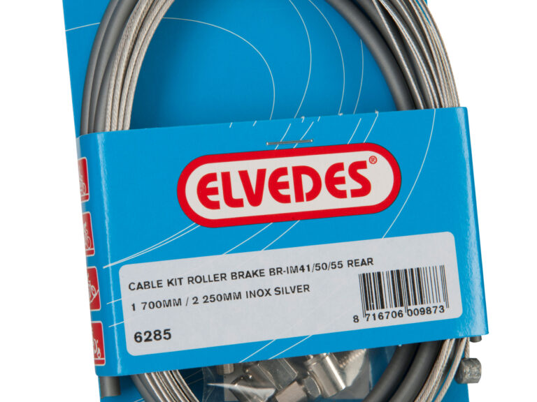 Rollerbrake kabelkit Elvedes BR-IM85/81/55/45 1700mm / 2250mm RVS - zilver (op kaart)