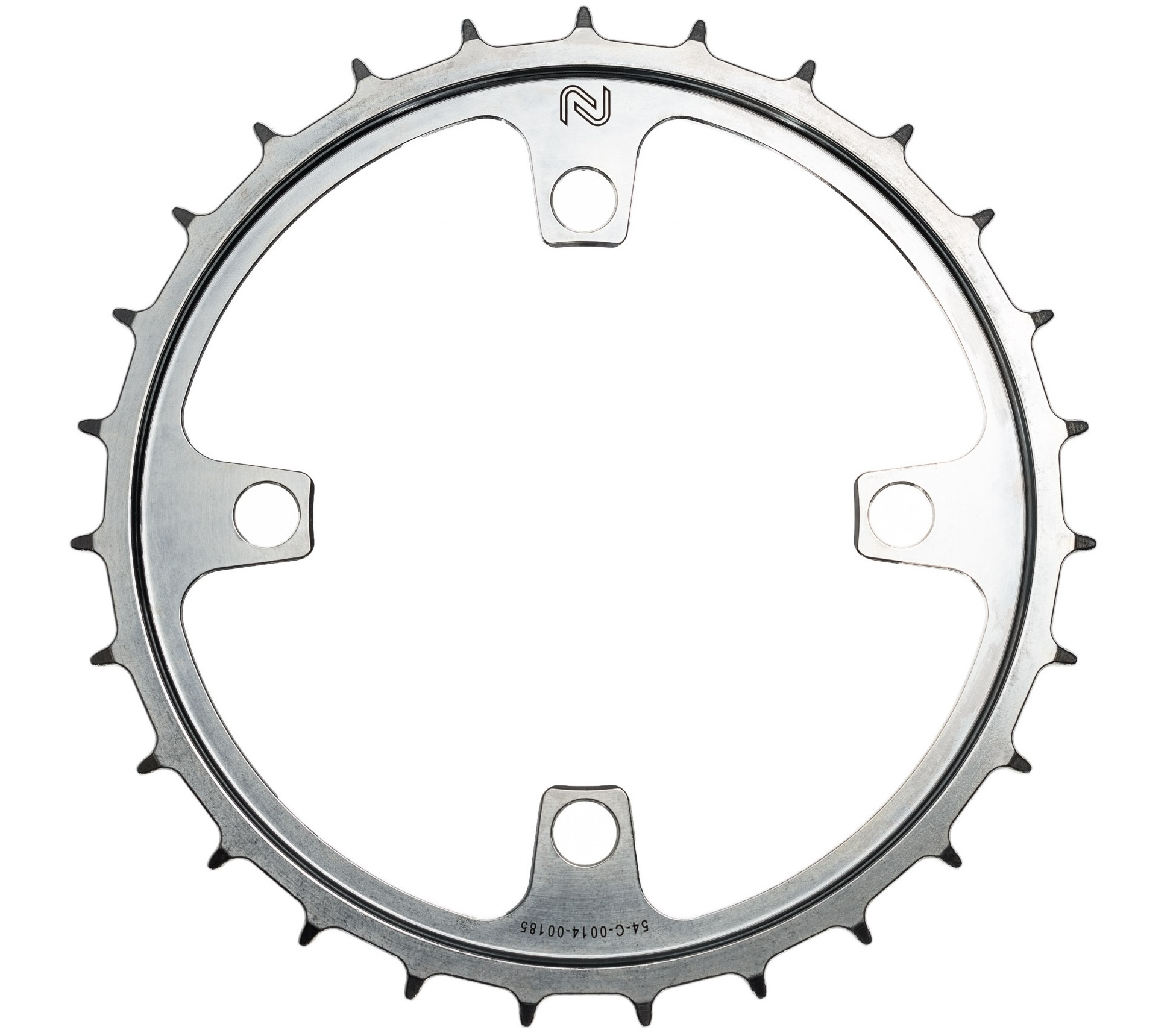 Kettingblad 46T Enduo Cargo 4-B 104-BCD Cl-45.5 / 53.0 - zilver