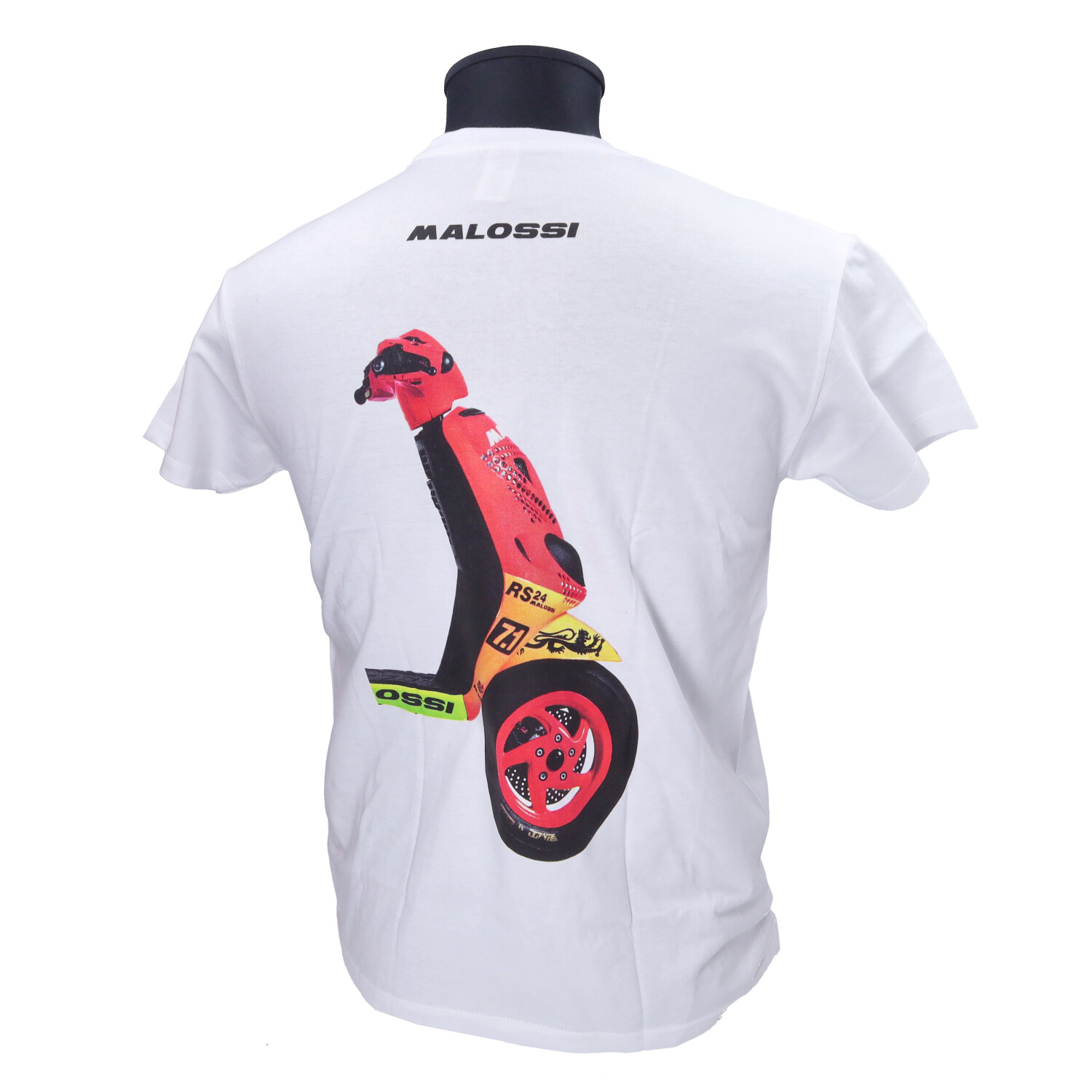 T-shirt Malossi Zip Xs Wit 4120092.w2 - Afbeelding 2