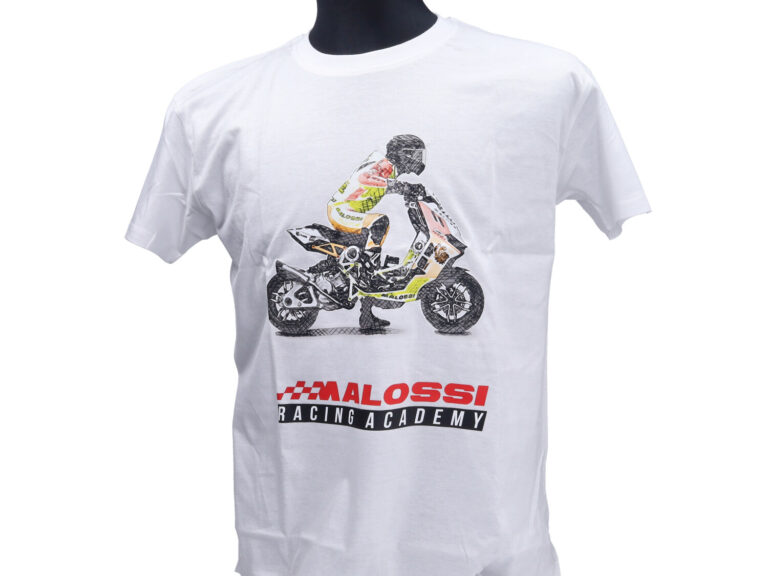 T-shirt Malossi Racing Academy M Wit 4118950.w4
